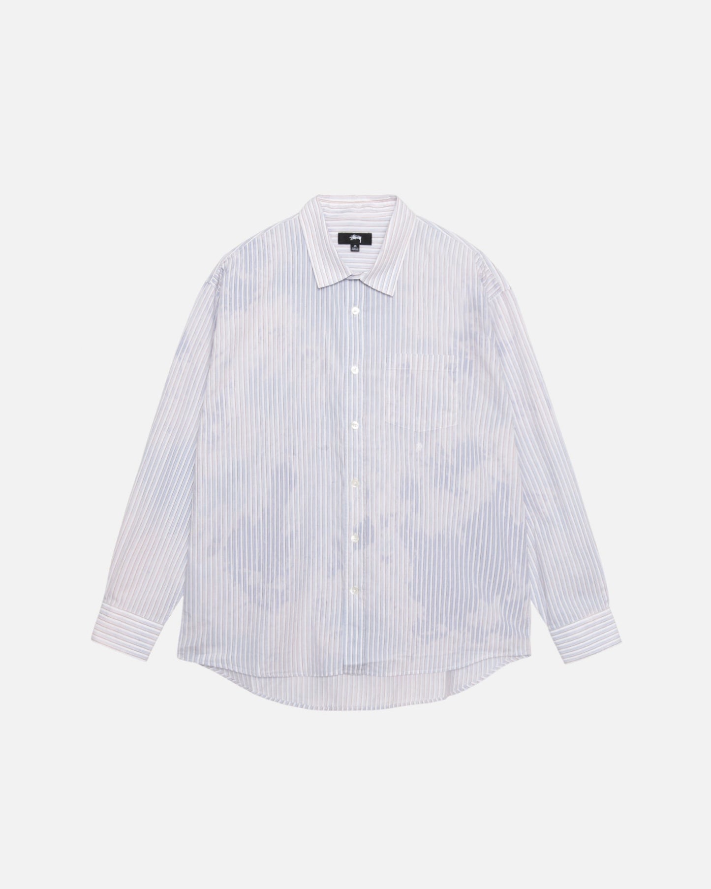 CHEMISE CLASSIQUE MANCHES LONGUES POPELINE DÉLAVÉE