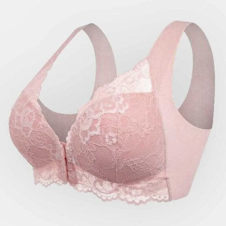 💕1 acheté = 1 gratuit💕 Soutien-gorge sans fil push-up confortable avec fermeture avant et maintien 5D