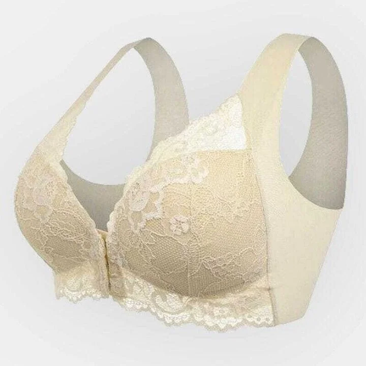 💕1 acheté = 1 gratuit💕 Soutien-gorge sans fil push-up confortable avec fermeture avant et maintien 5D