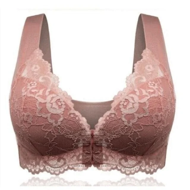 💕1 acheté = 1 gratuit💕 Soutien-gorge sans fil push-up confortable avec fermeture avant et maintien 5D