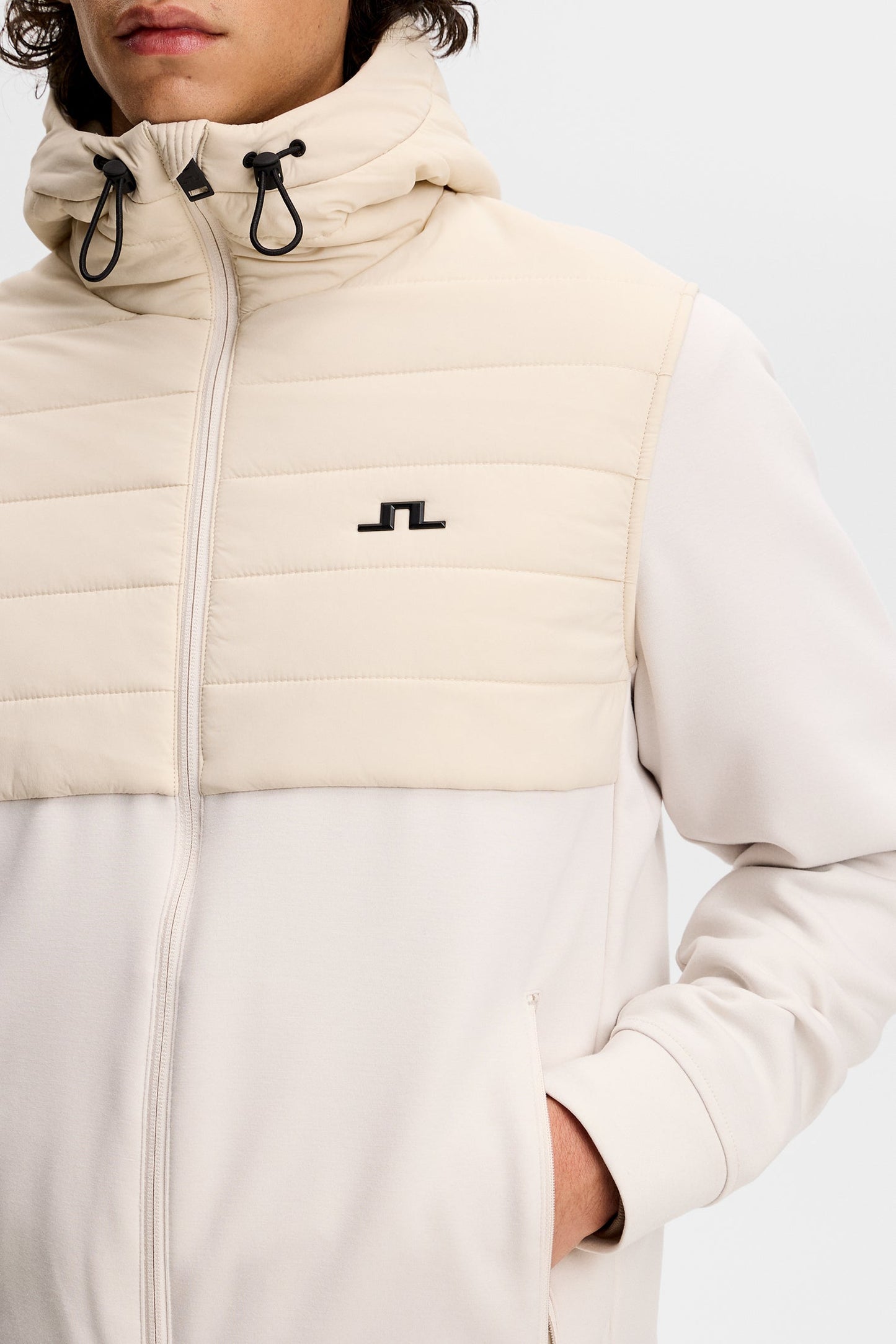 Gage Hybrid Hood Jacket / Moonbeam
