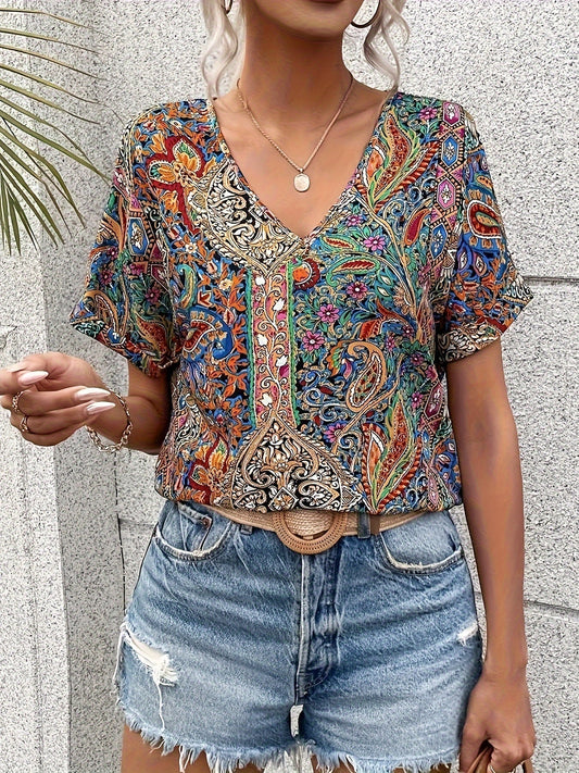 V-NECK BLOUSE