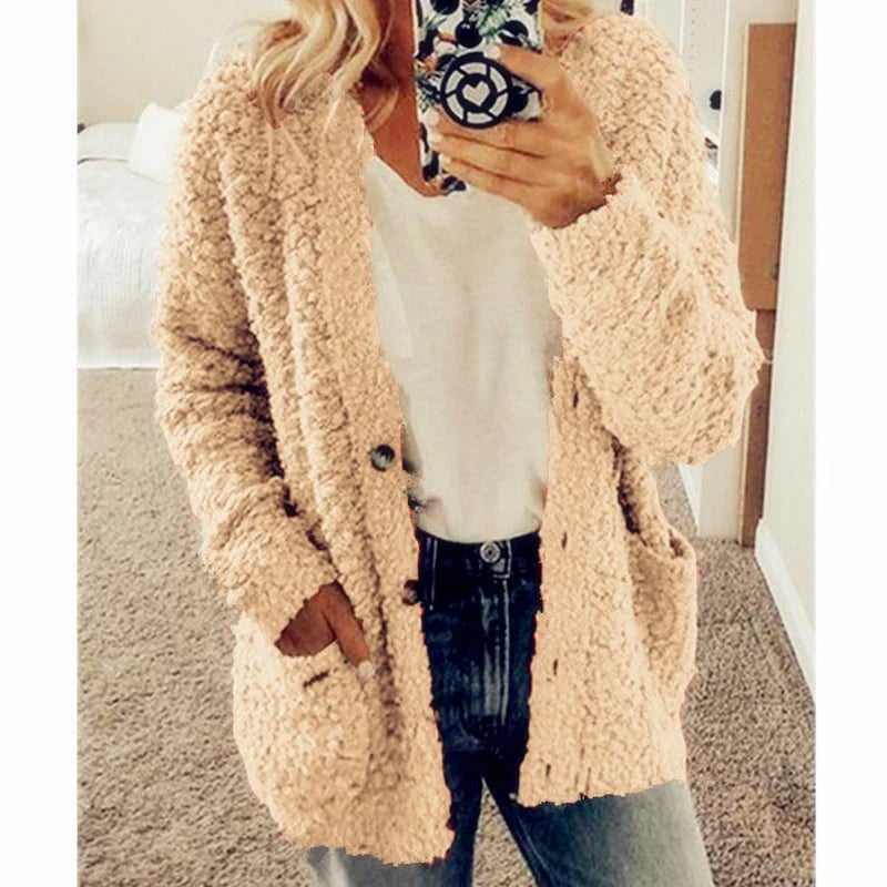 ✨Top-2 Sale Cardigan 2025✨Damen Herbst/Winter Große Größen Freizeit-Samt-Cardigan